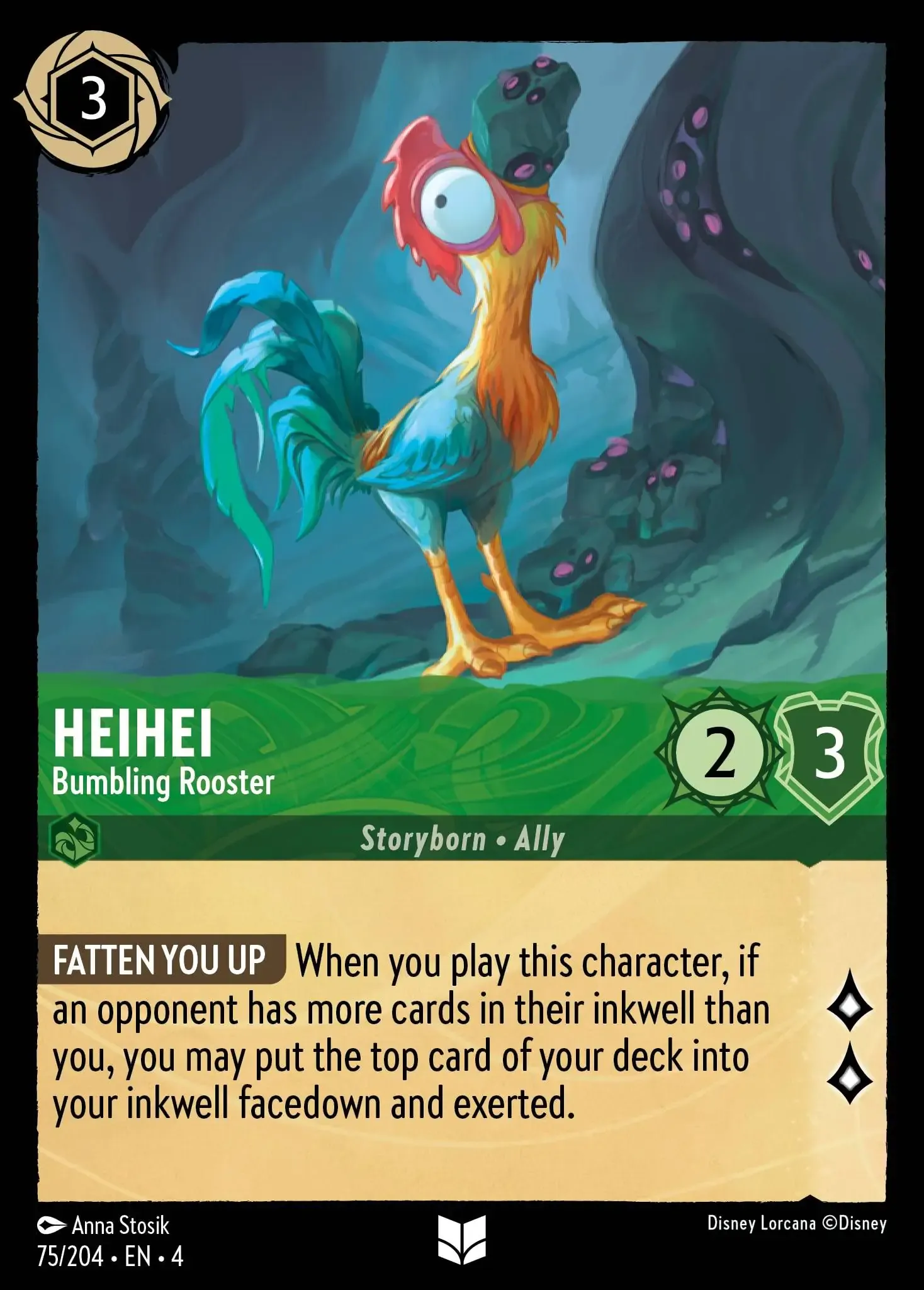 Lorcana - HeiHei - Bumbling Rooster - Ursula's Return