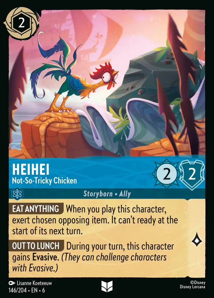 Lorcana - HeiHei - Not-So-Tricky Chicken - Azurite Sea