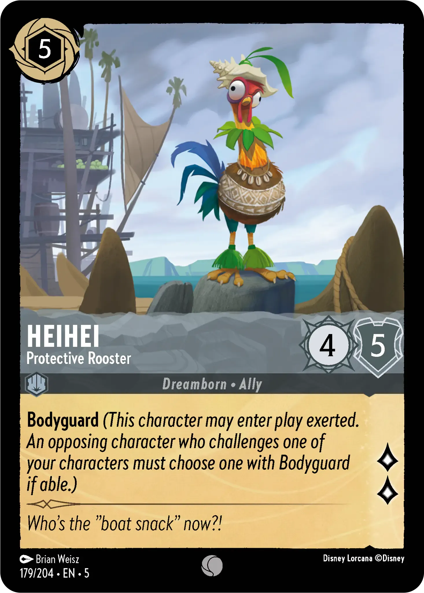 Lorcana - Heihei - Protective Rooster - Shimmering Skies