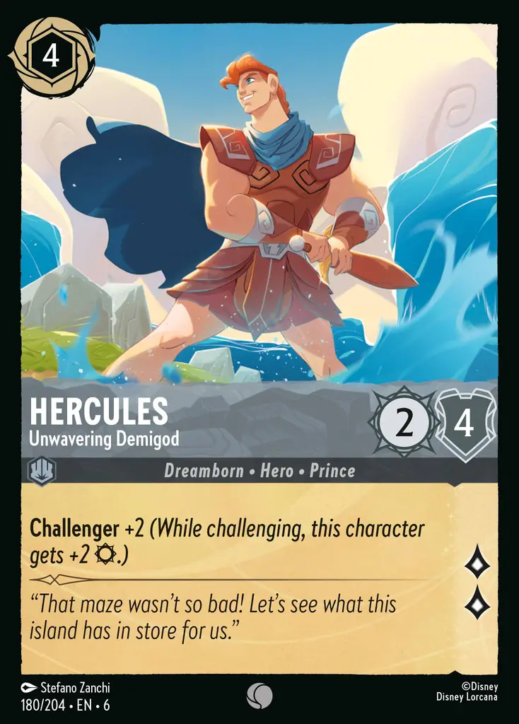 Lorcana - Hercules - Unwavering Demigod - Azurite Sea