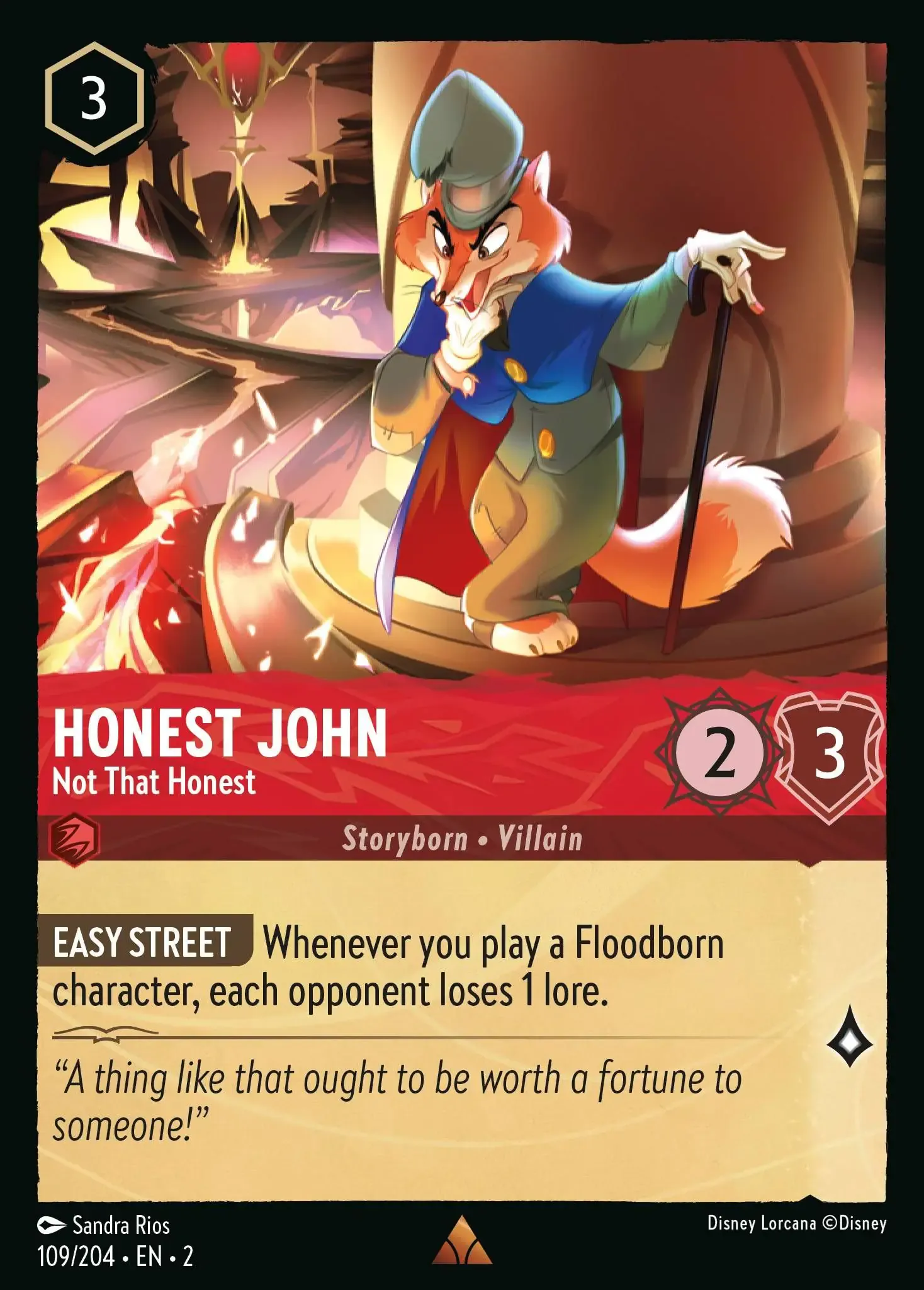 Lorcana - Honest John - Not That Honest - Rise of the Floodborn
