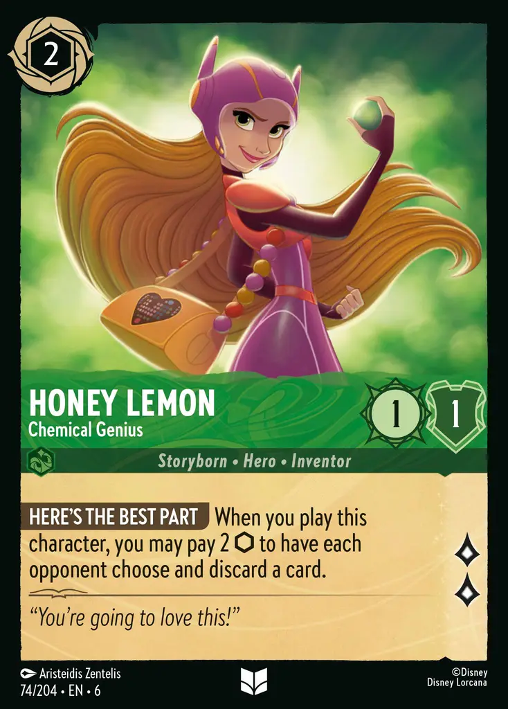 Lorcana - Honey Lemon - Chemical Genius - Azurite Sea