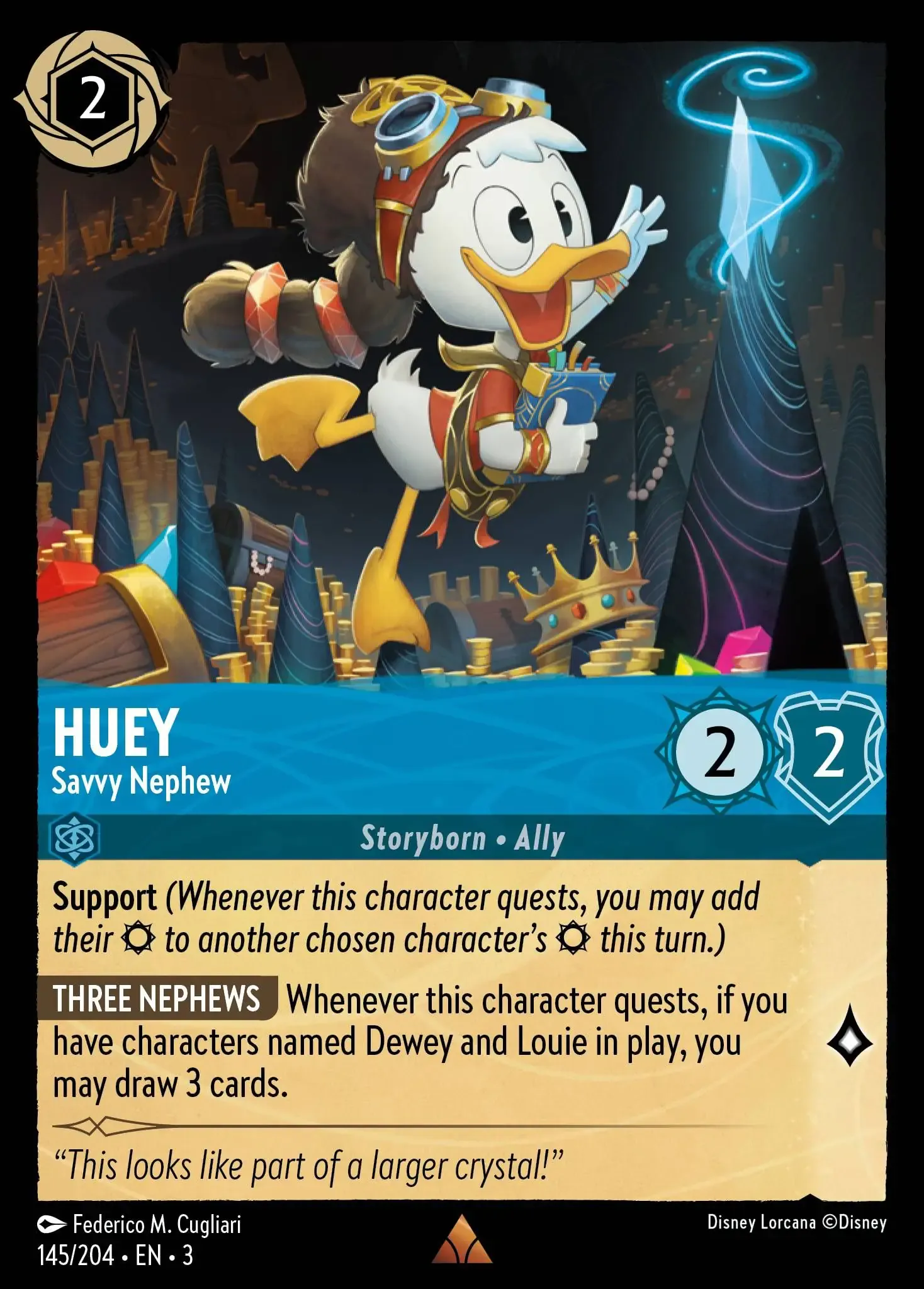 Lorcana - Huey - Savvy Nephew - Into the Inklands