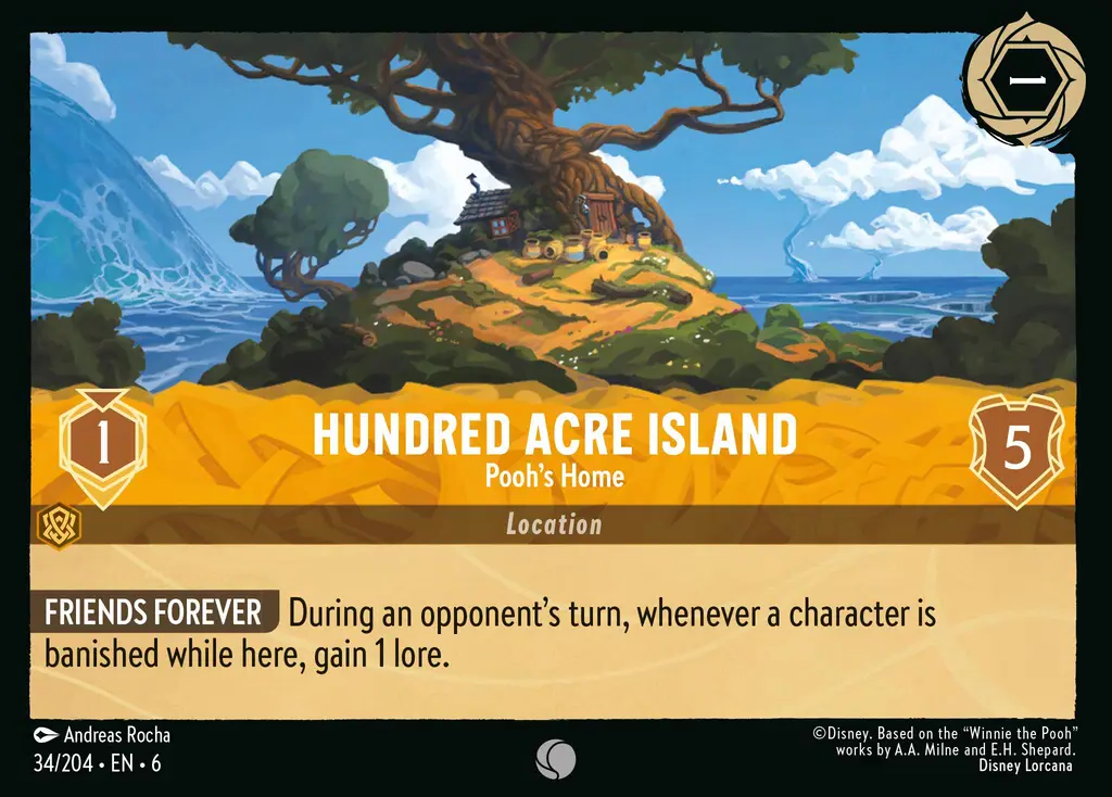 Lorcana - Hundred Acre Island - Pooh's Home - Azurite Sea