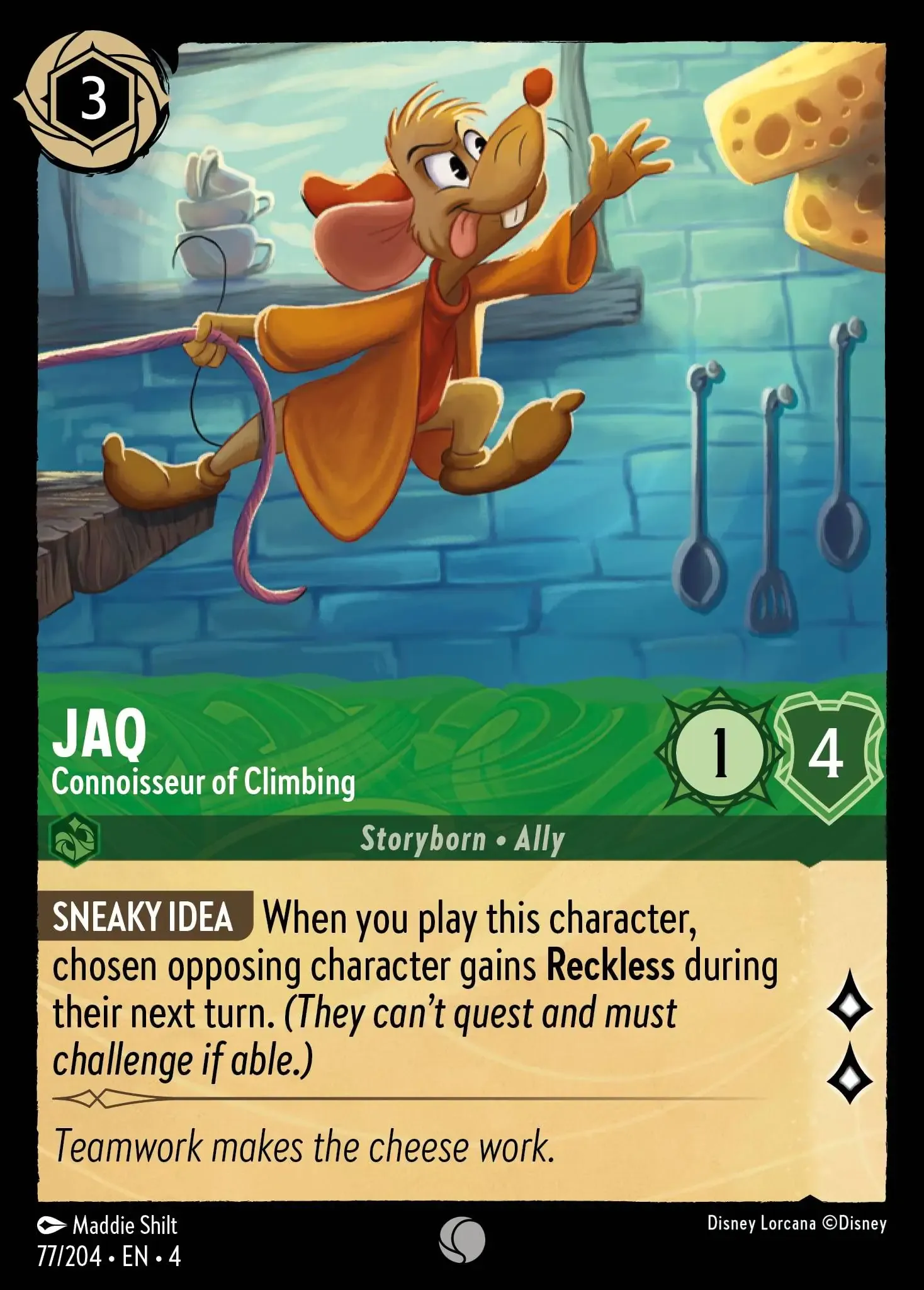 Lorcana - Jaq - Connoisseur of Climbing - Ursula's Return