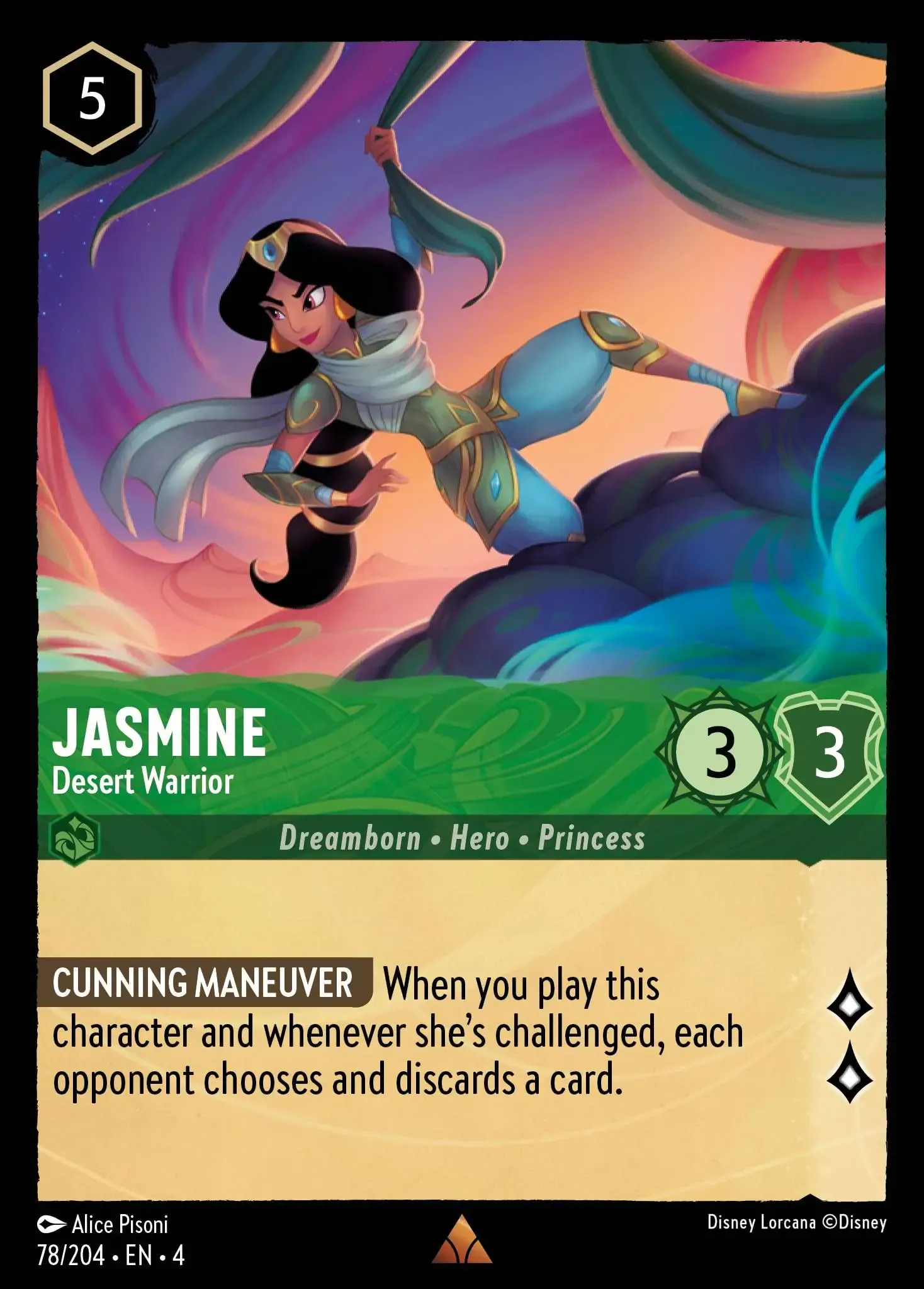 Lorcana - Jasmine - Desert Warrior - Ursula's Return