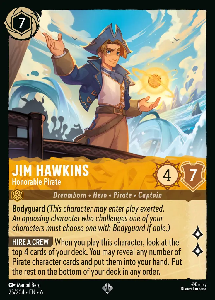 Lorcana - Jim Hawkins - Honorable Pirate - Azurite Sea