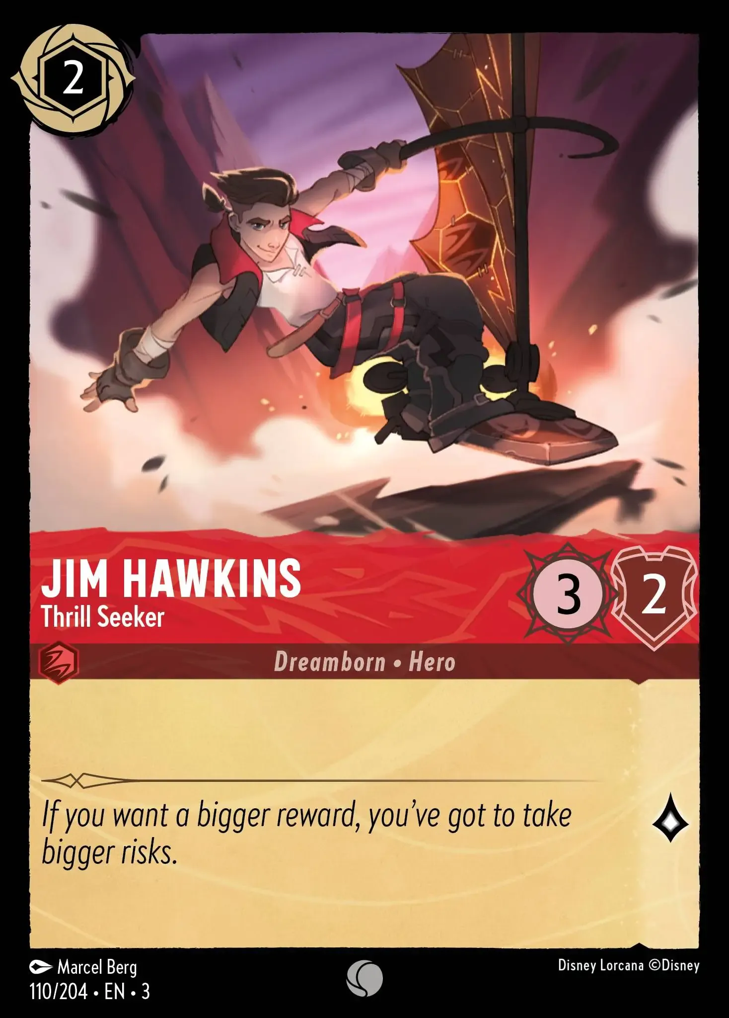 Lorcana - Jim Hawkins - Thrill Seeker - Into the Inklands
