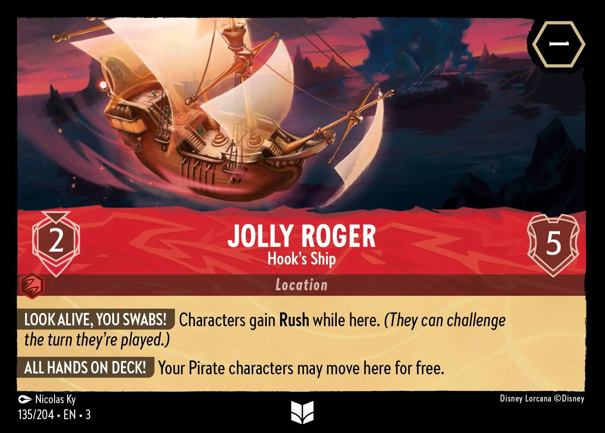 Lorcana - Jolly Roger - Hook's Ship - Into the Inklands