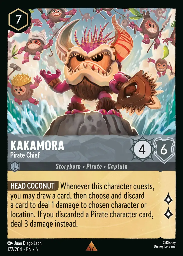 Lorcana - Kakamora - Pirate Chief - Azurite Sea
