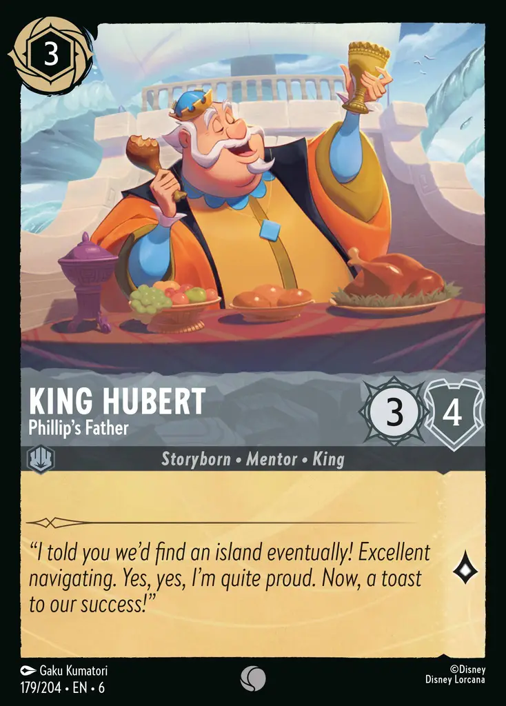 Lorcana - King Hubert - Phillip's Father - Azurite Sea