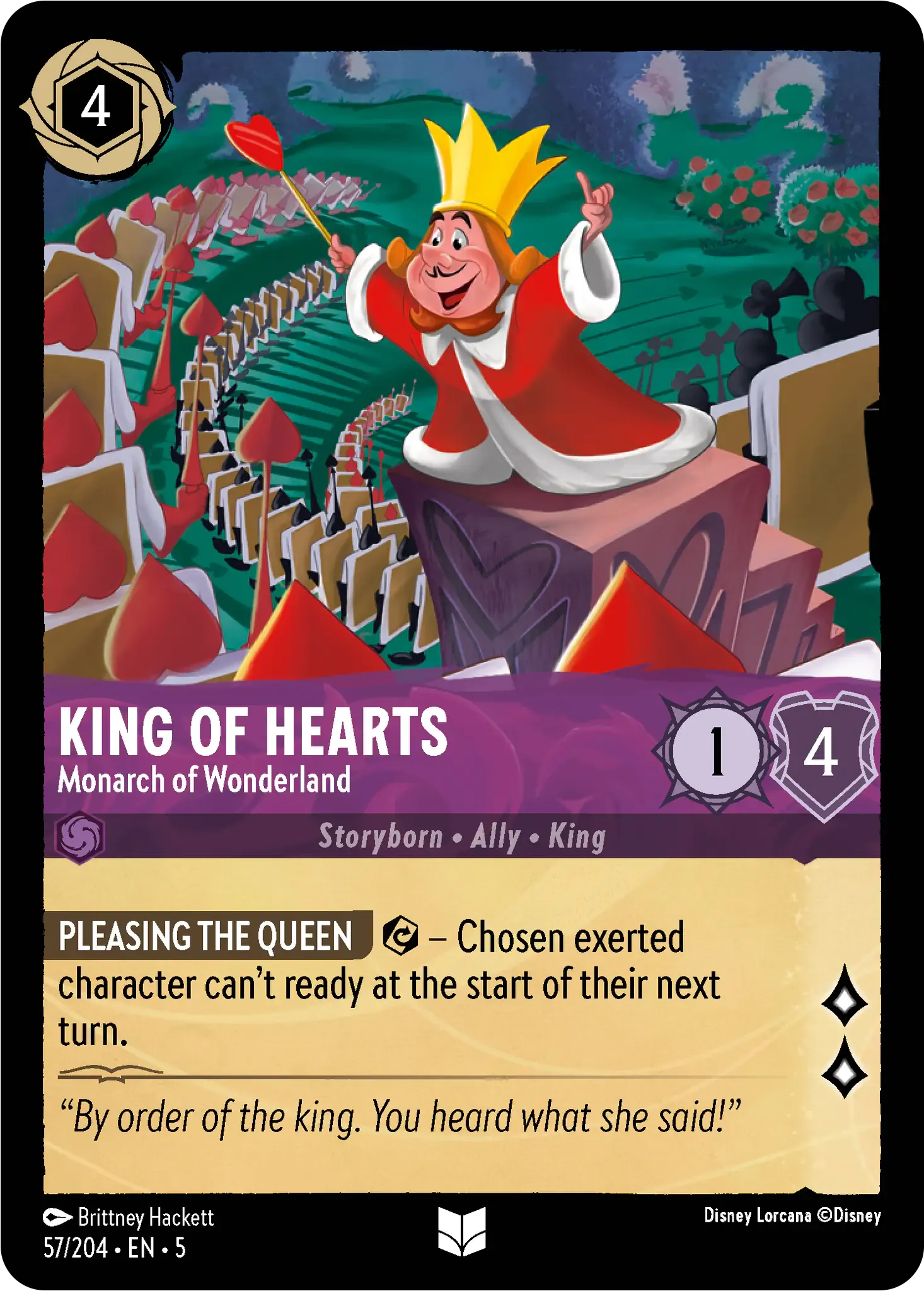 Lorcana - King of Hearts - Monarch of Wonderland - Shimmering Skies