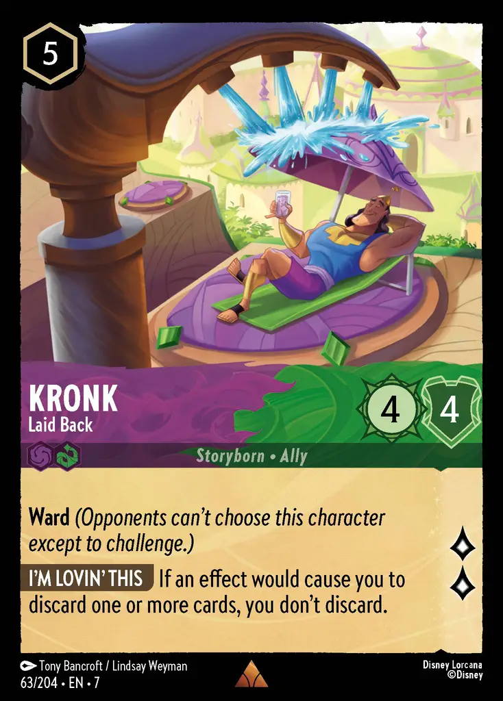 Lorcana - Kronk - Laid Back - Archazia's Island