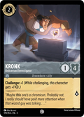 Lorcana - Kronk - Unlicensed Investigator - Shimmering Skies