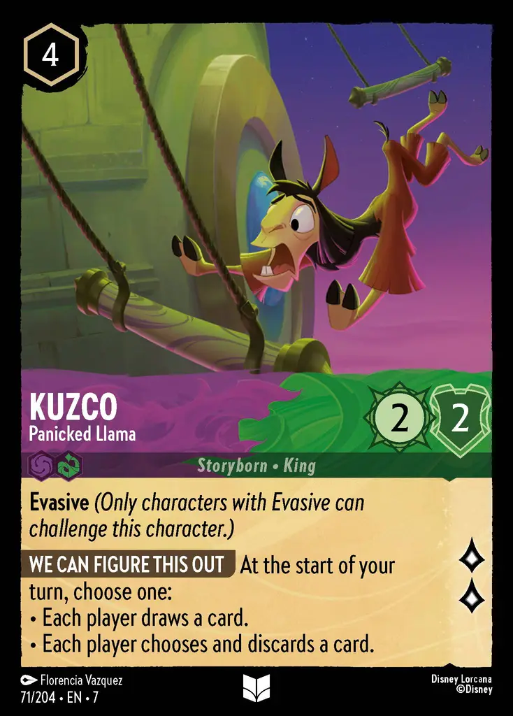 Lorcana - Kuzco - Panicked Llama - Archazia's Island