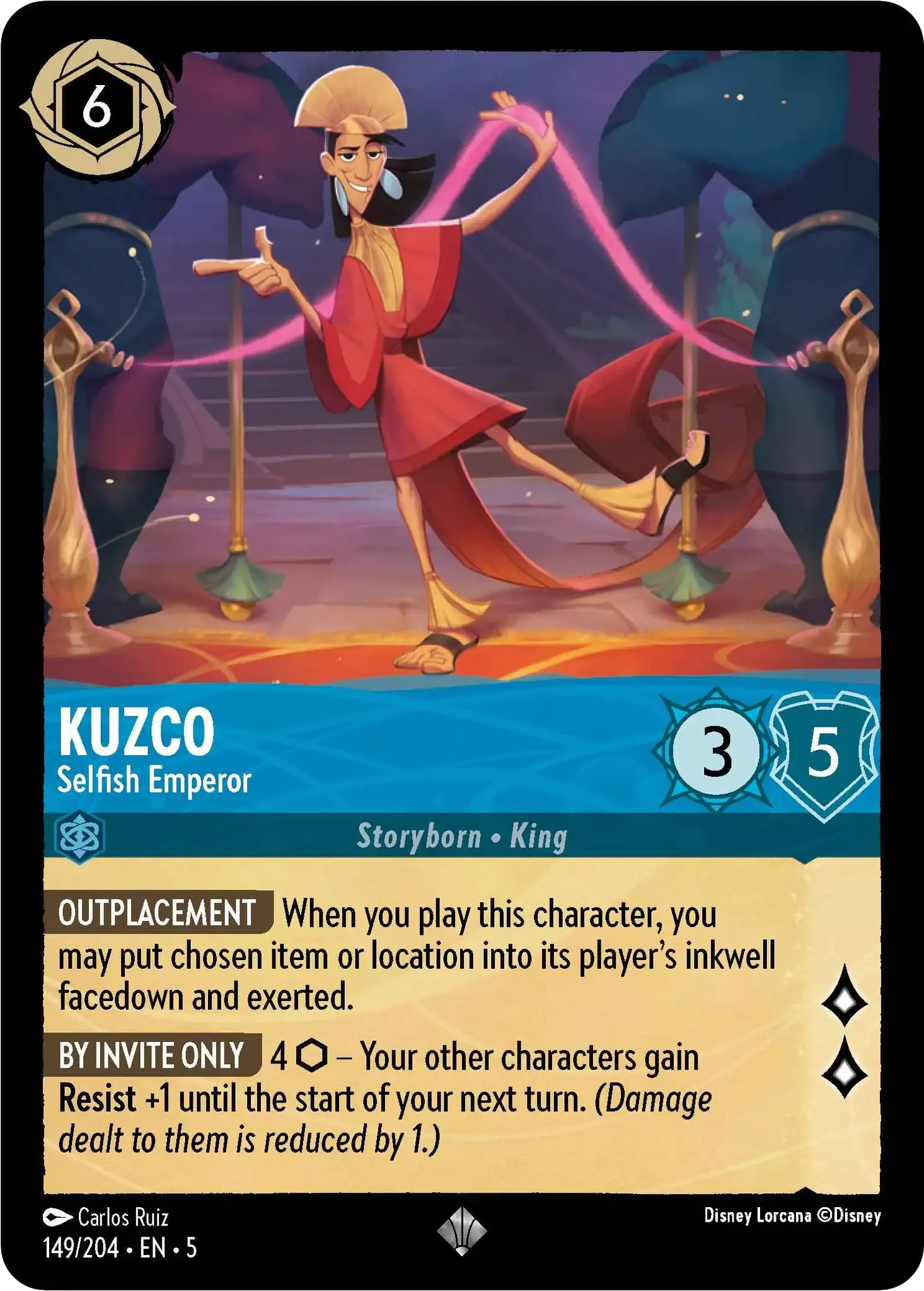 Lorcana - Kuzco - Selfish Emperor - Shimmering Skies