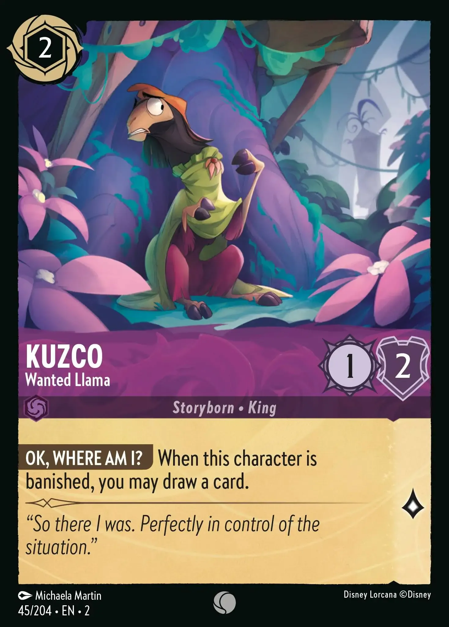 Lorcana - Kuzco - Wanted Llama - Rise of the Floodborn
