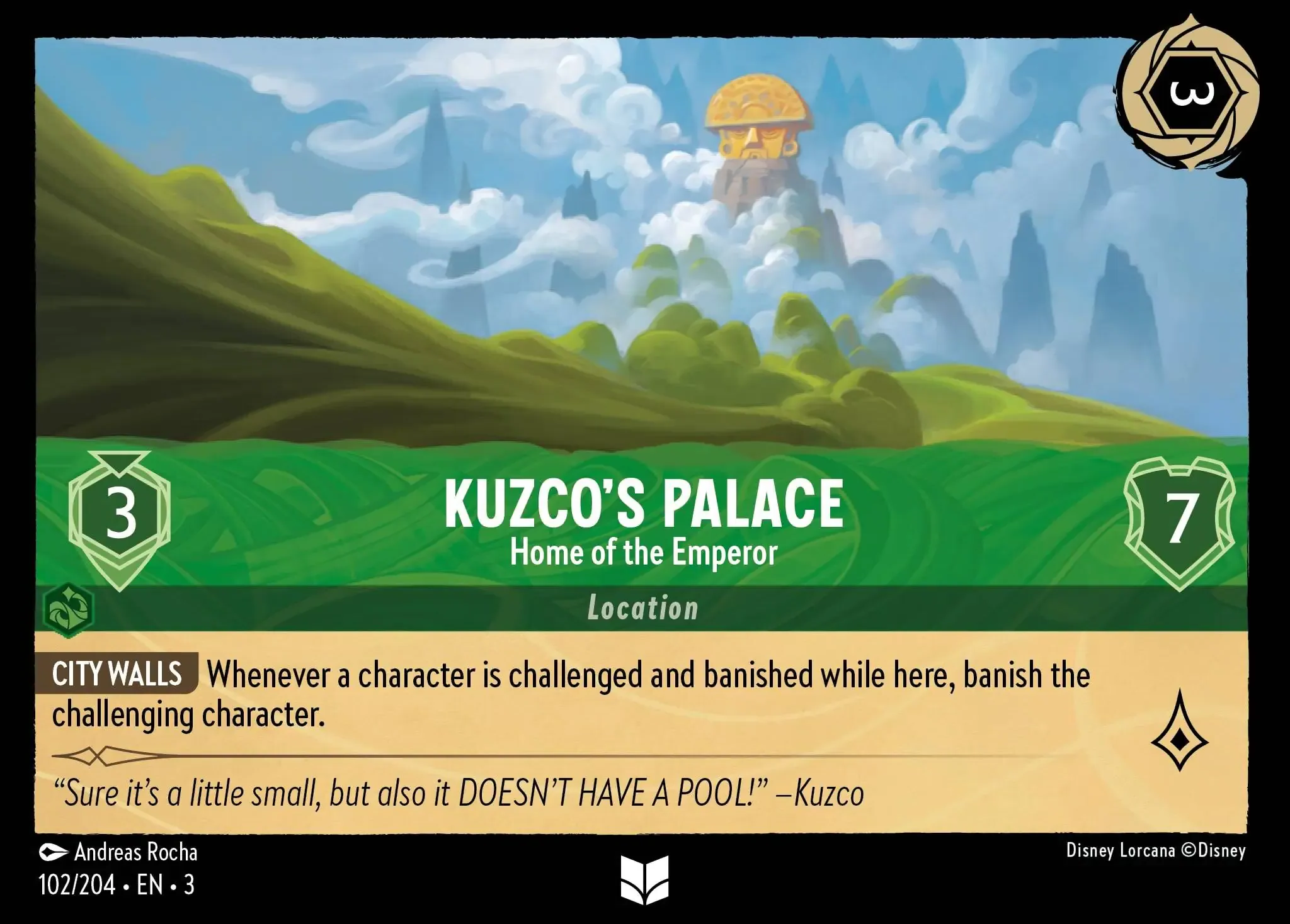 Lorcana - Kuzco's Palace - Home of the Emperor - Into the Inklands