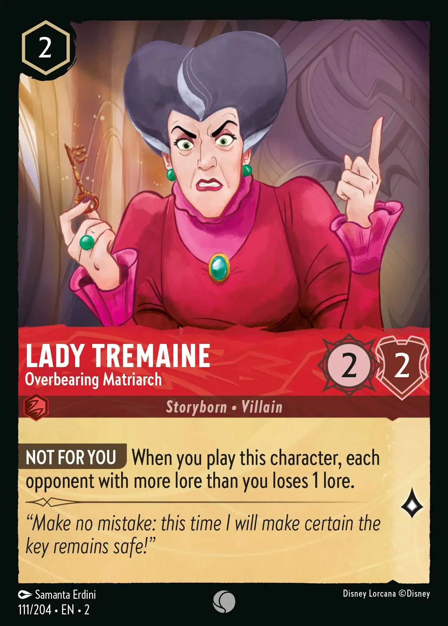 Lorcana - Lady Tremaine - Overbearing Matriarch - Rise of the Floodborn