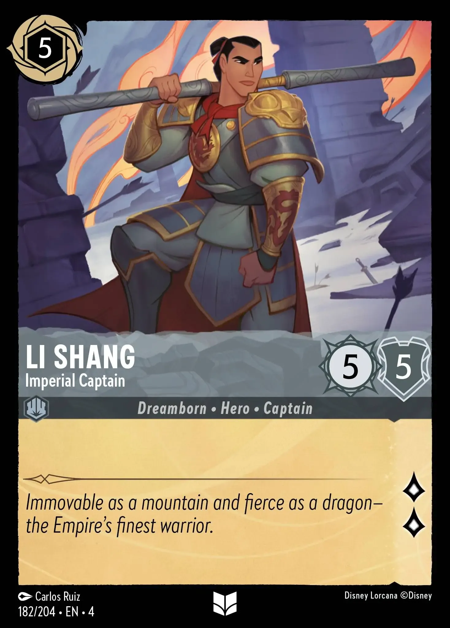 Lorcana - Li Shang - Imperial Captain - Ursula's Return
