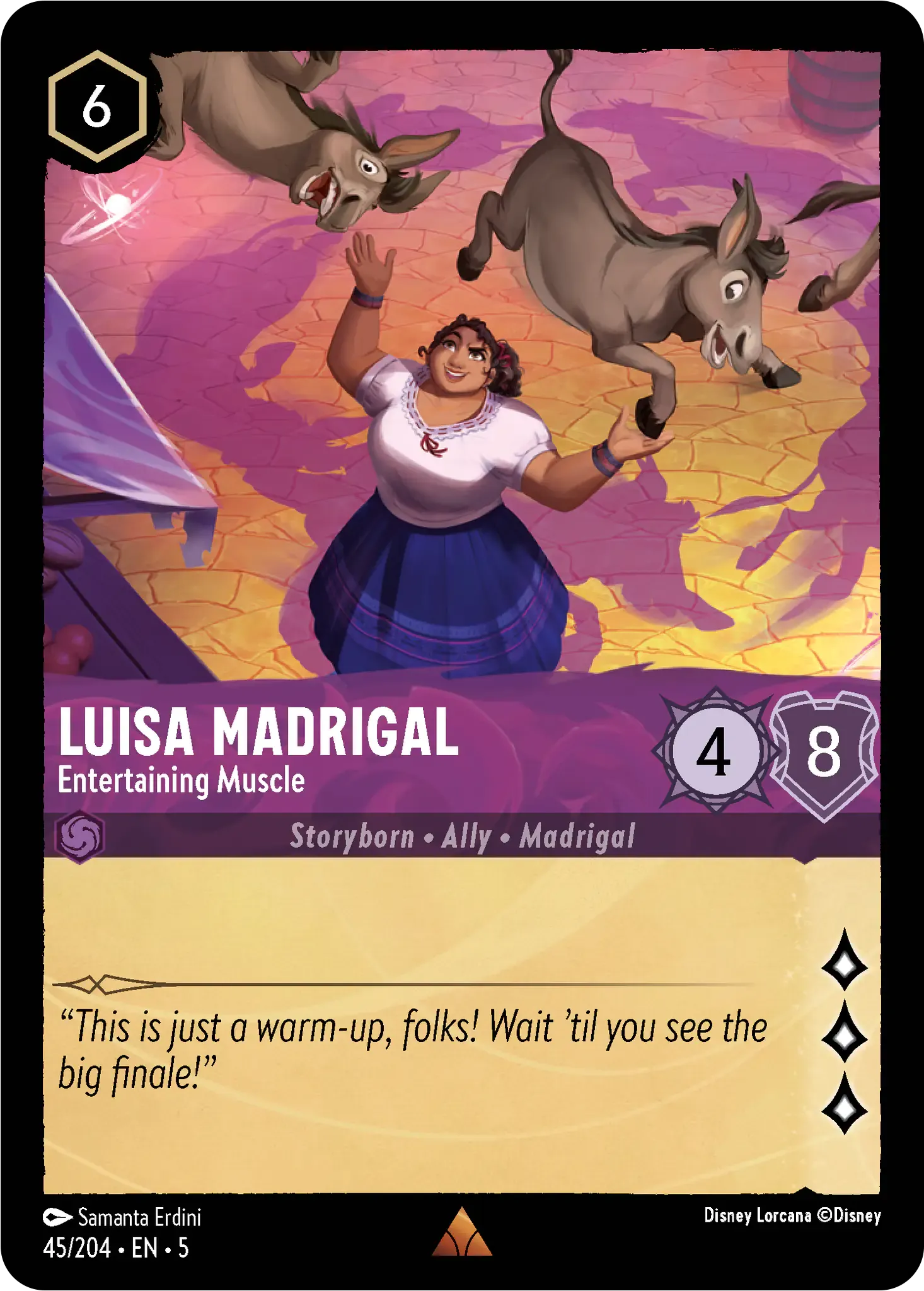 Lorcana - Luisa Madrigal - Entertaining Muscle - Shimmering Skies