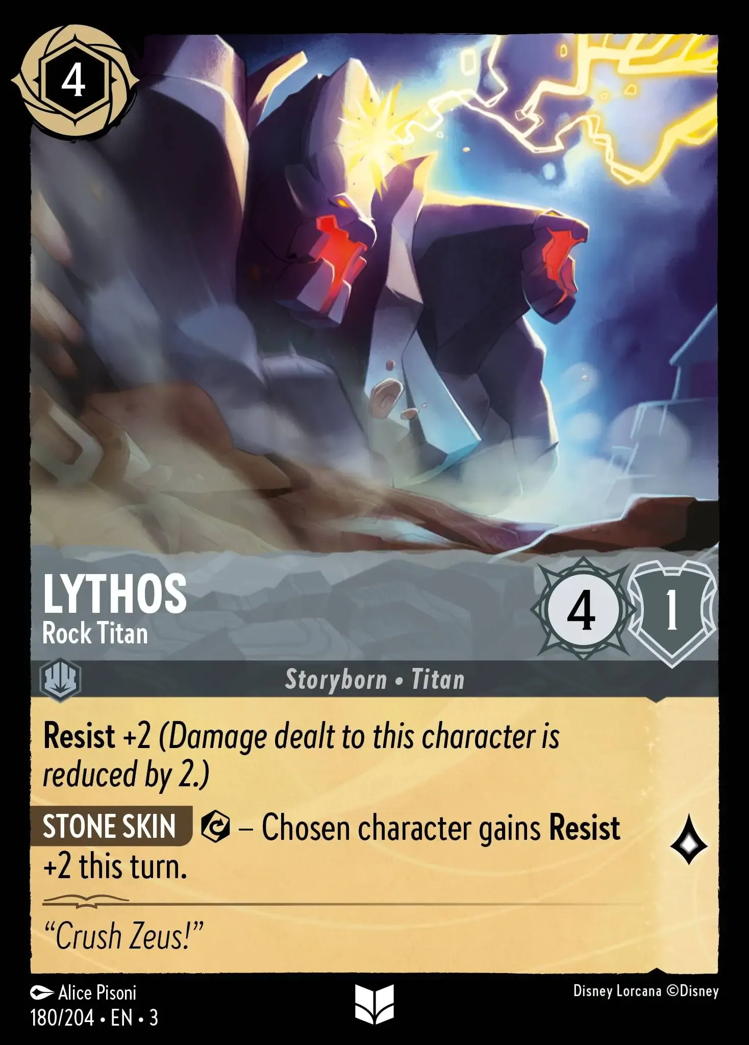 Lorcana - Lythos - Rock Titan - Into the Inklands