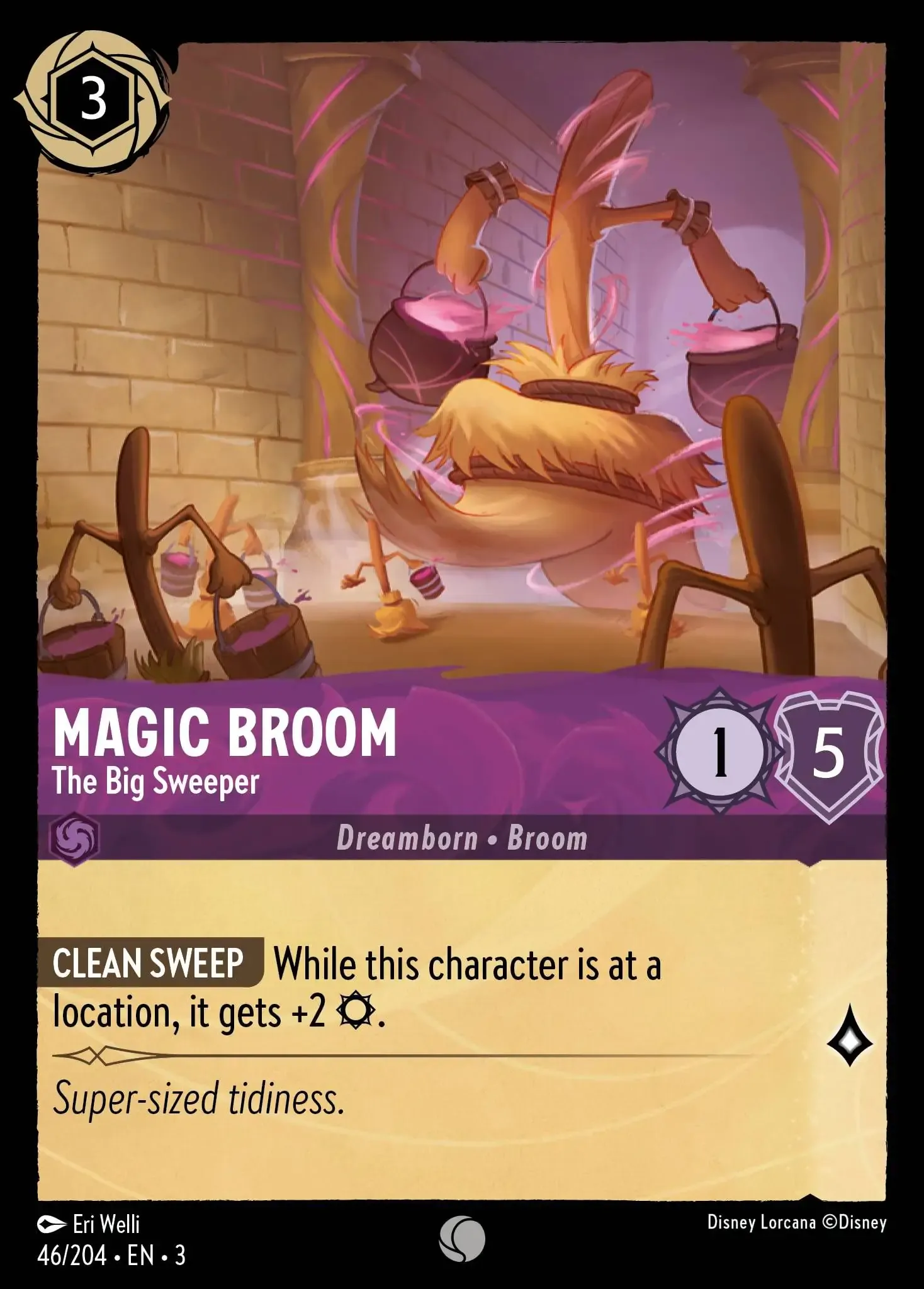 Lorcana - Magic Broom - The Big Sweeper - Into the Inklands