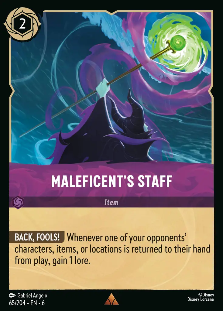 Lorcana - Maleficent's Staff - Azurite Sea