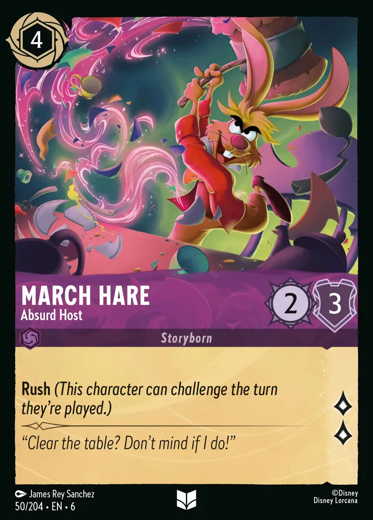 Lorcana - March Hare - Absurd Host - Azurite Sea