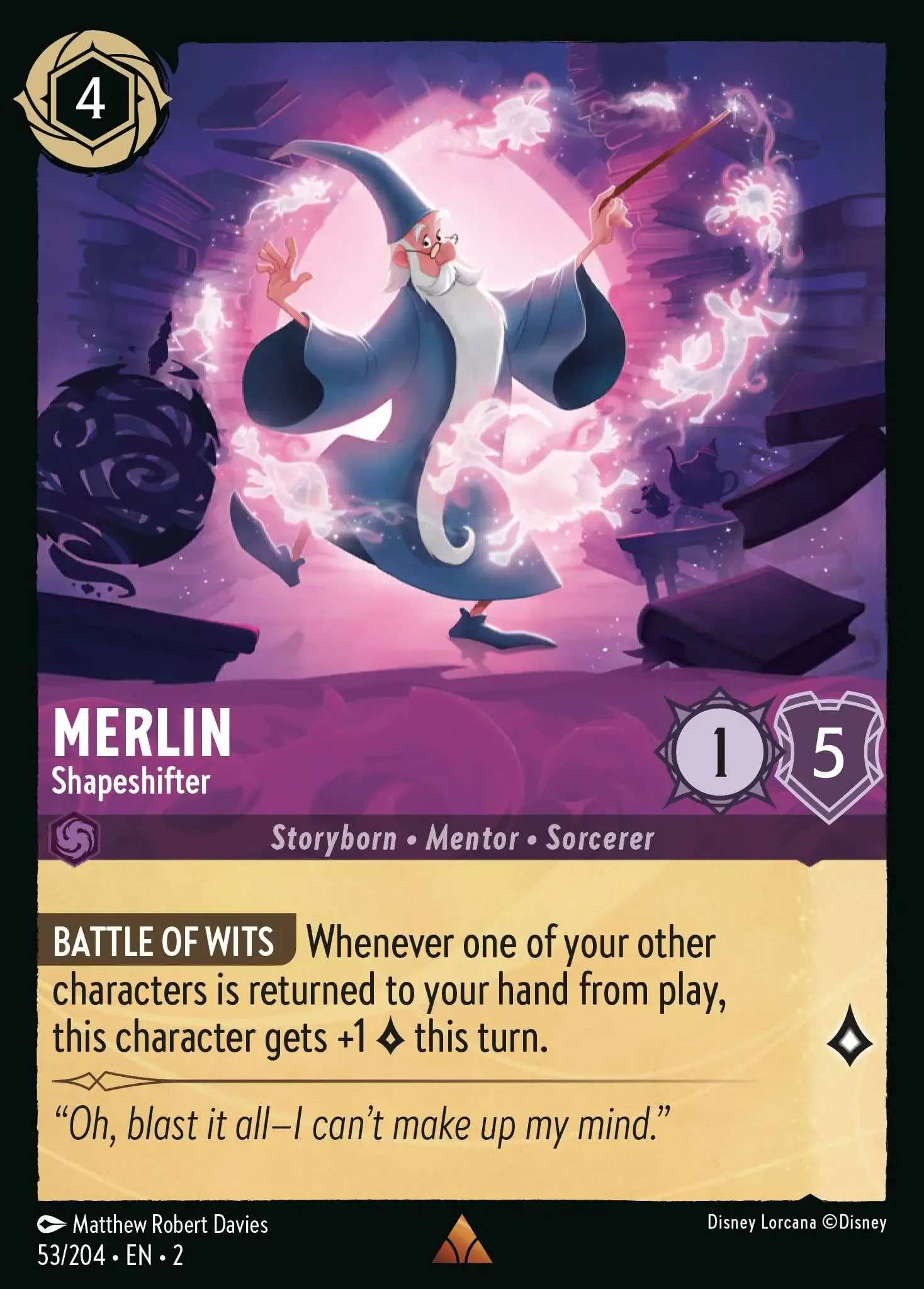 Lorcana - Merlin - Shapeshifter - Rise of the Floodborn