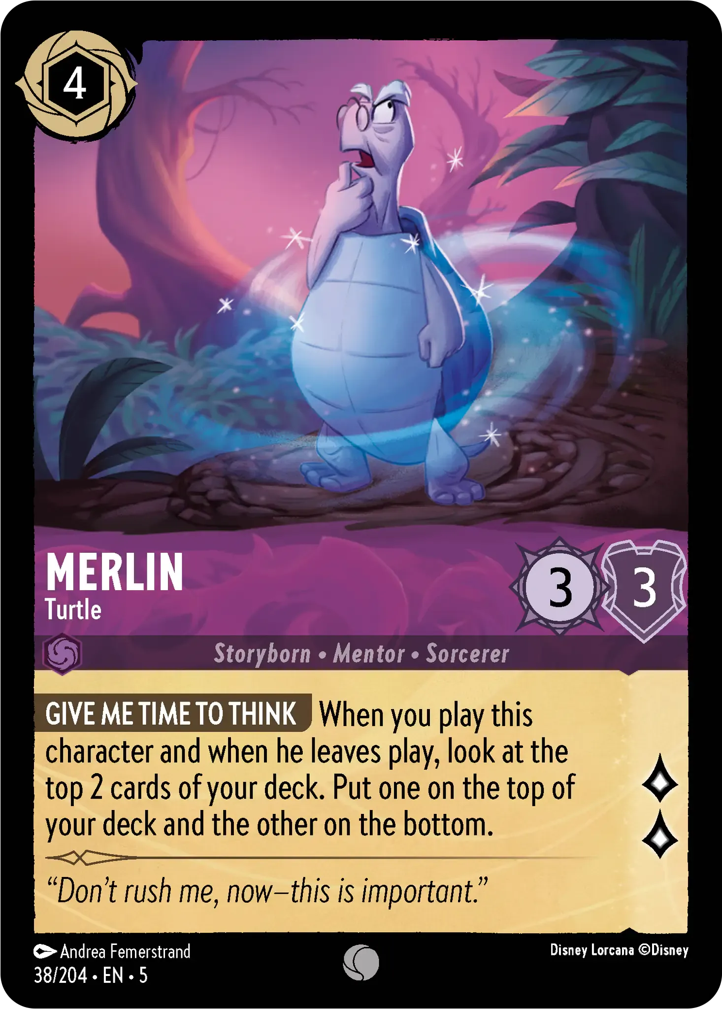 Lorcana - Merlin - Turtle - Shimmering Skies