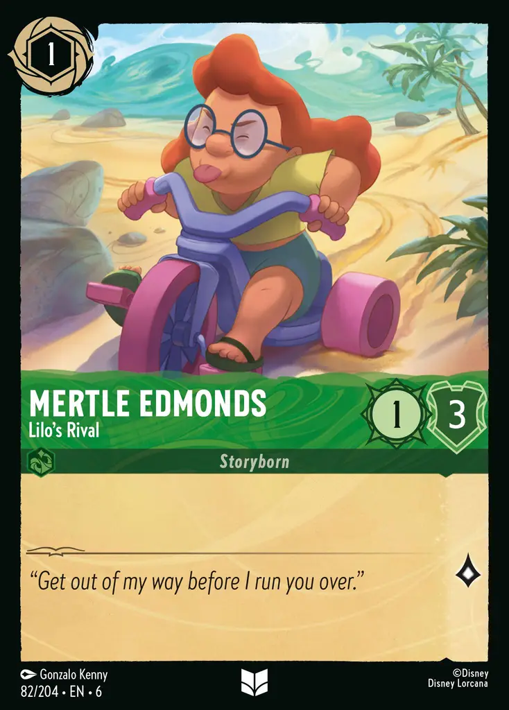 Lorcana - Mertle Edmonds - Lilo's Rival - Azurite Sea