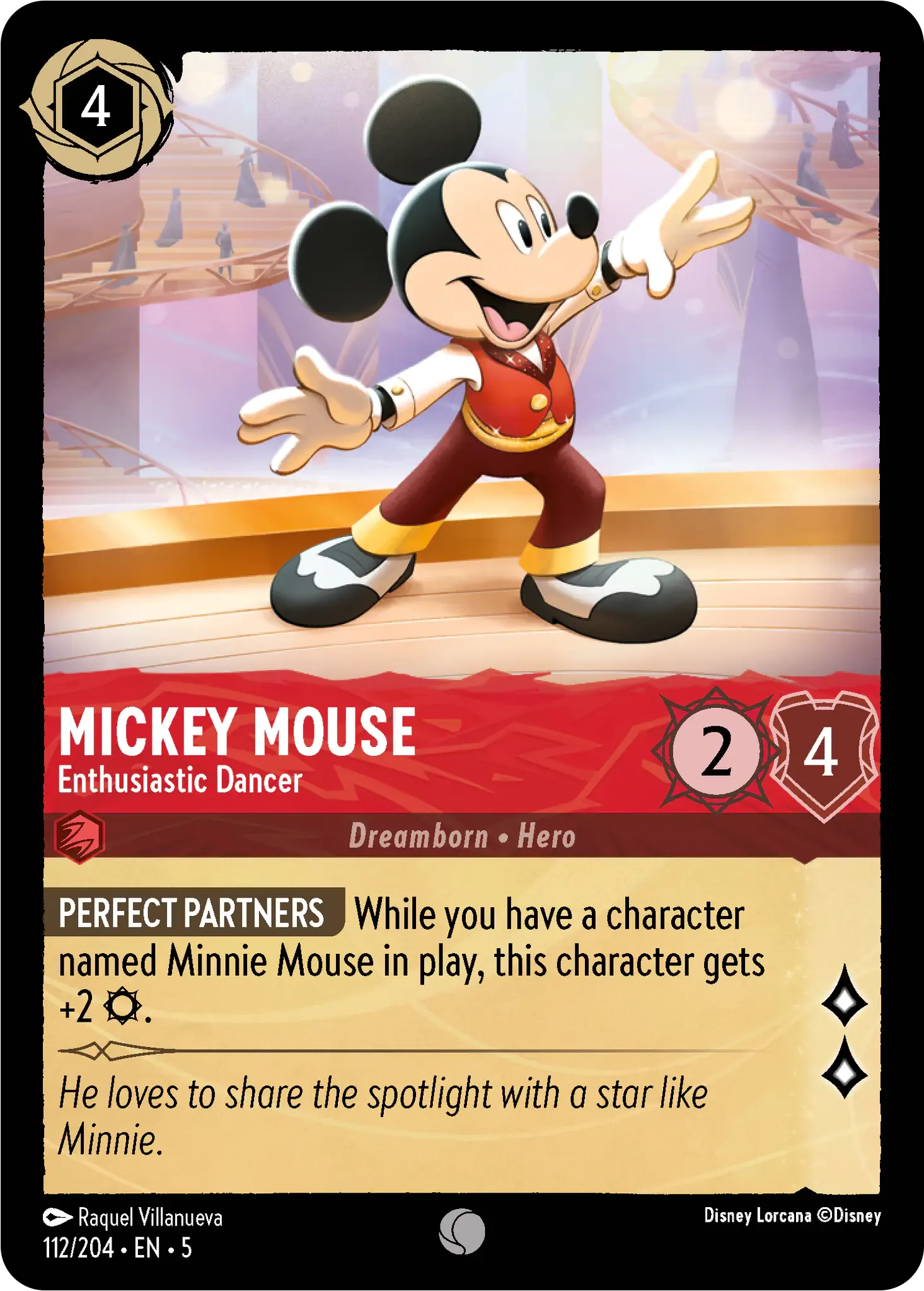 Lorcana - Mickey Mouse - Enthusiastic Dancer - Shimmering Skies