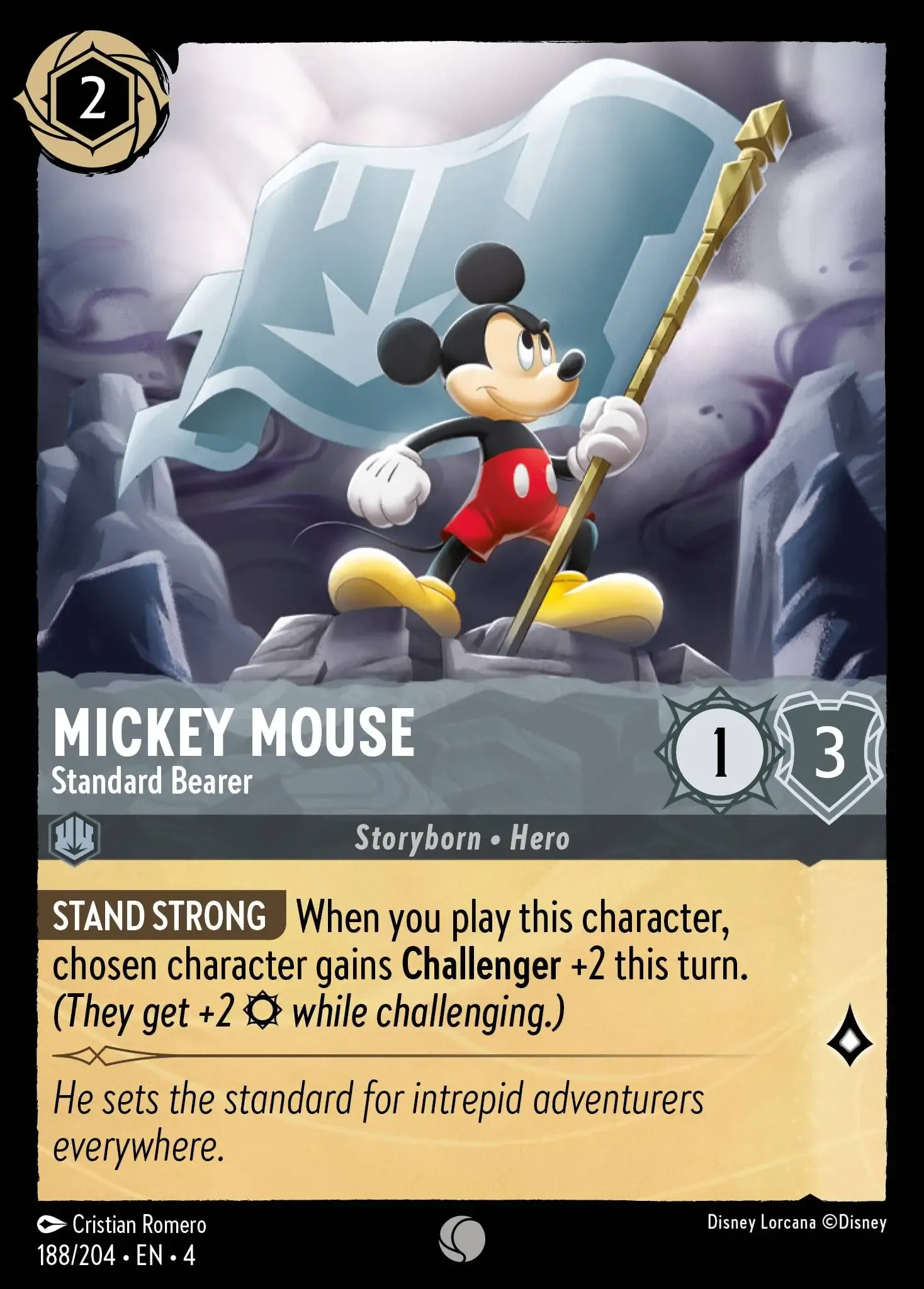 Lorcana - Mickey Mouse - Standard Bearer - Ursula's Return
