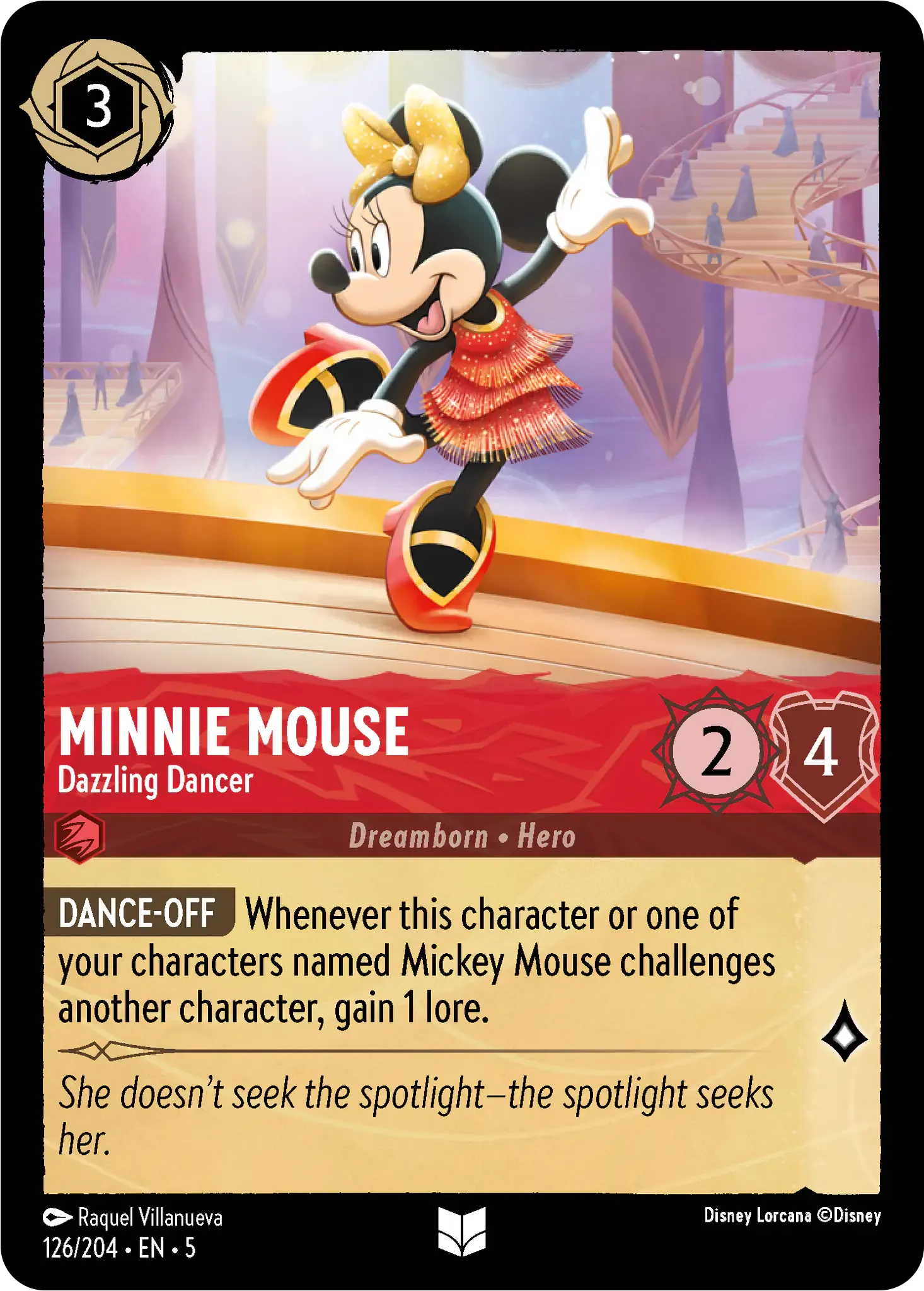 Lorcana - Minnie Mouse - Dazzling Dancer - Shimmering Skies