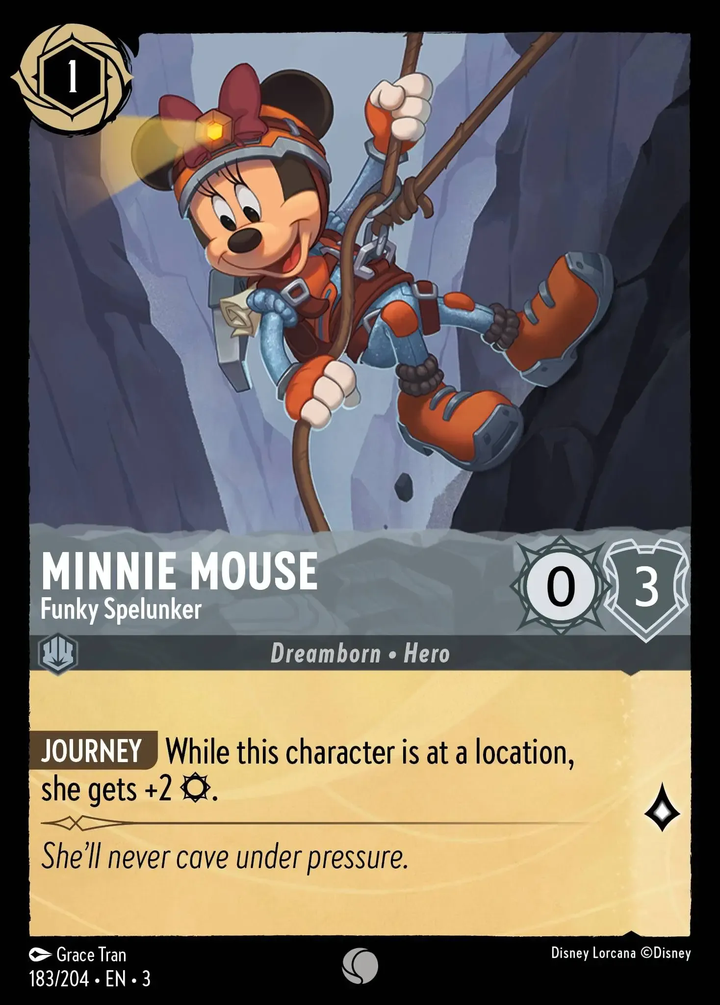 Lorcana - Minnie Mouse - Funky Spelunker - Into the Inklands