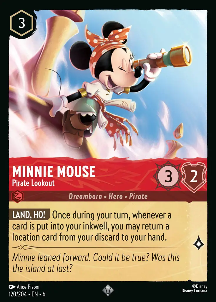 Lorcana - Minnie Mouse - Pirate Lookout - Azurite Sea