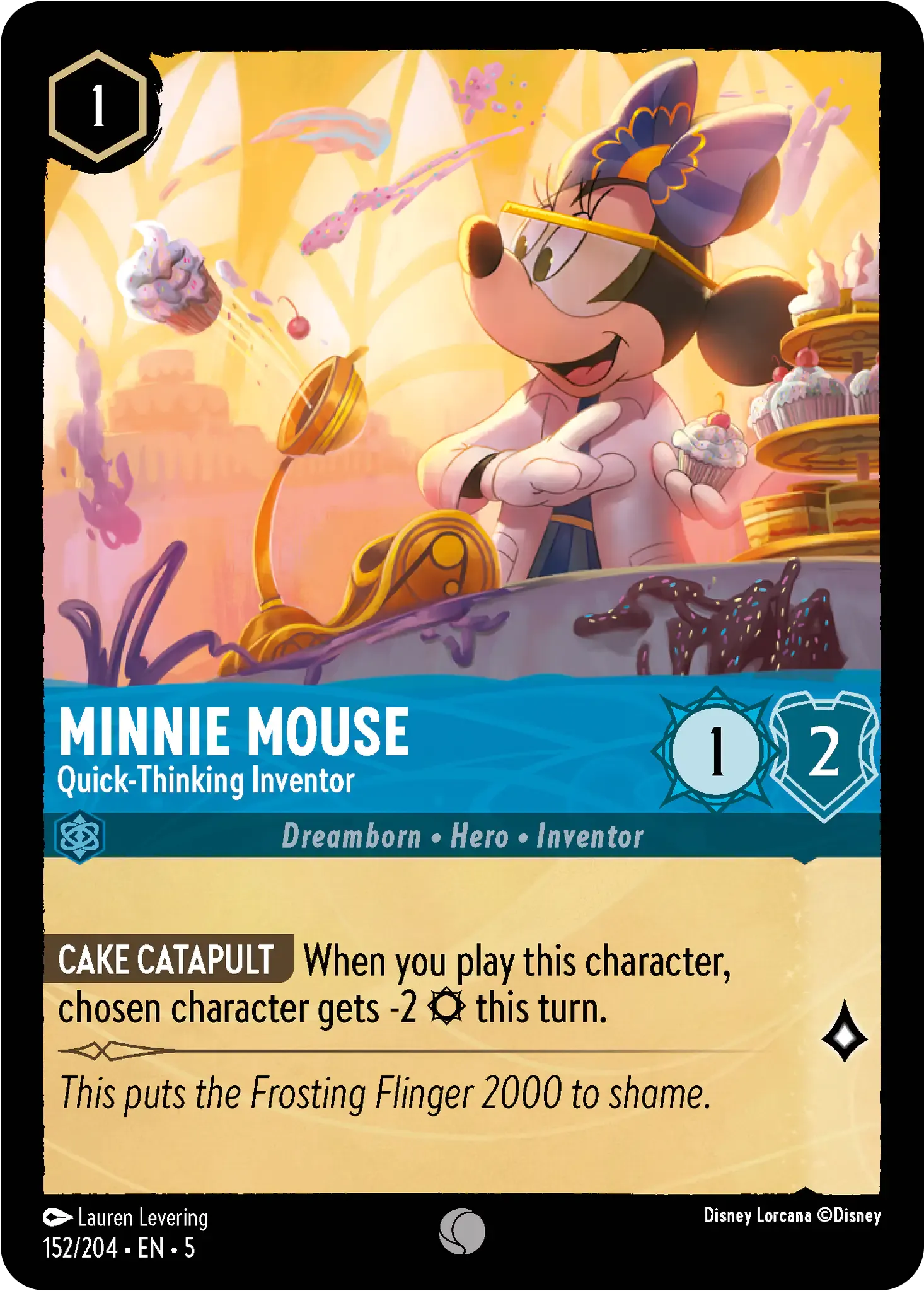 Lorcana - Minnie Mouse - Quick-Thinking Inventor - Shimmering Skies