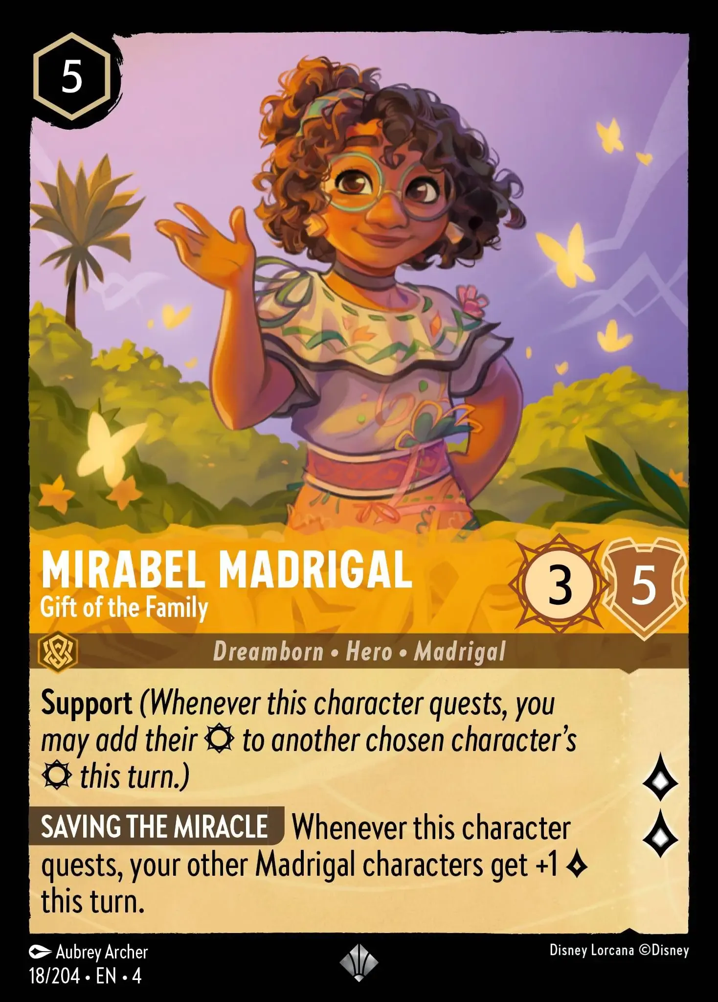 Lorcana - Mirabel Madrigal - Gift of the Family - Ursula's Return
