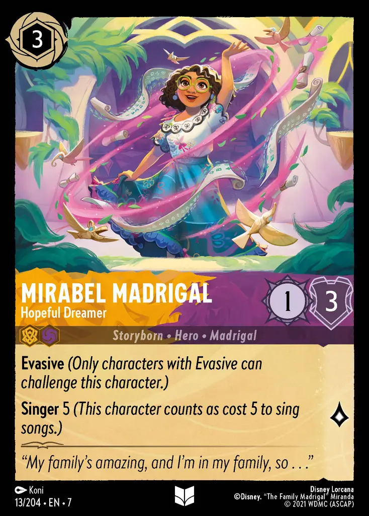 Lorcana - Mirabel Madrigal - Hopeful Dreamer - Archazia's Island