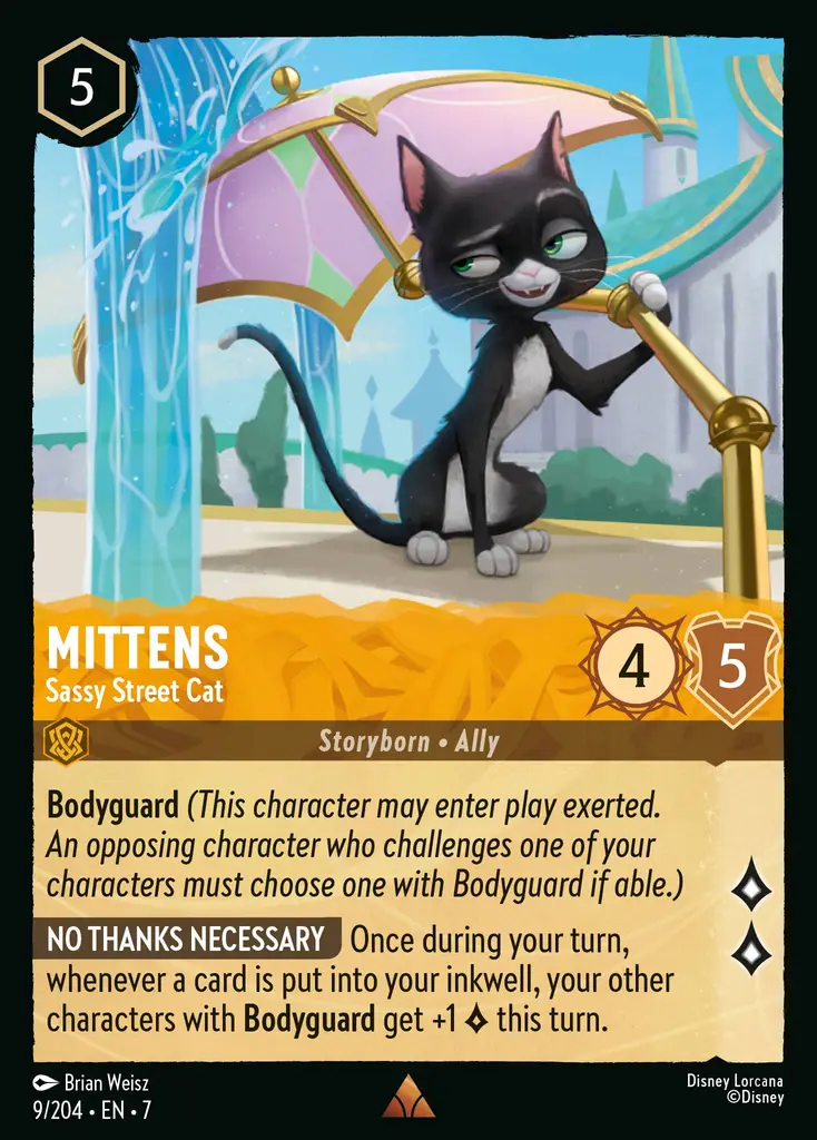 Lorcana - Mittens - Sassy Street Cat - Archazia's Island