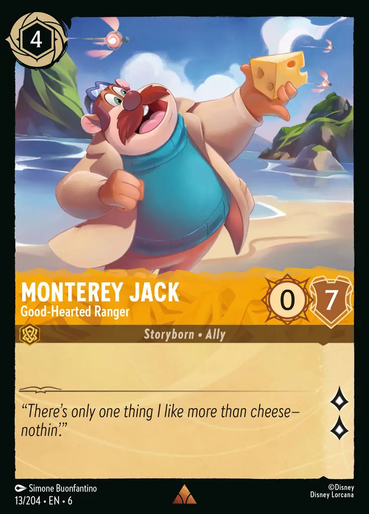 Lorcana - Monterey Jack - Good-Hearted Ranger - Azurite Sea