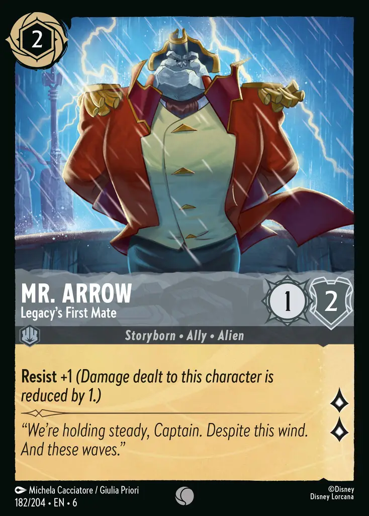 Lorcana - Mr. Arrow - Legacy's First Mate - Azurite Sea