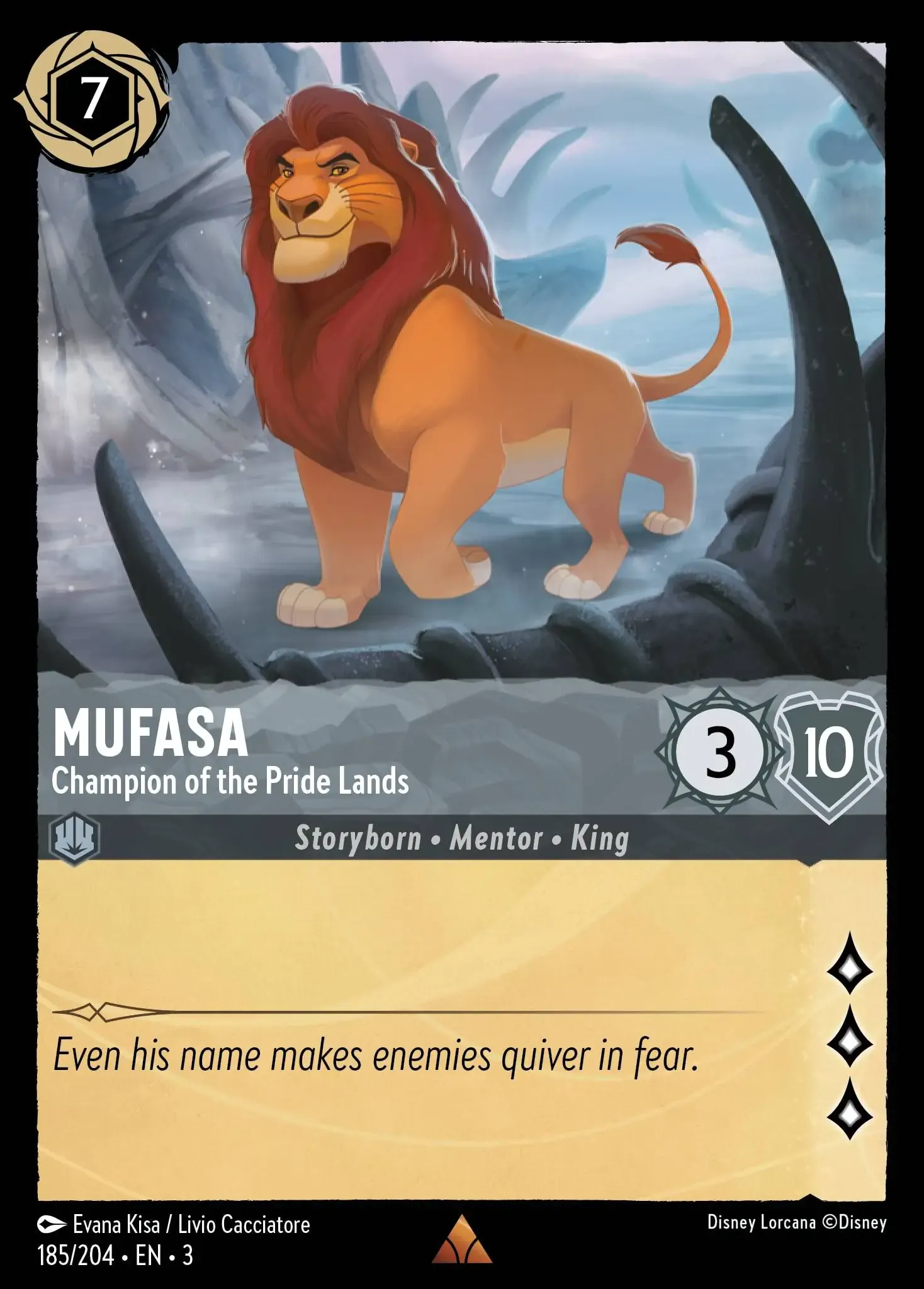 Lorcana - Mufasa - Champion of the Pride Lands - Into the Inklands