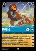 Lorcana - Mufasa - Ruler of Pride Rock - Shimmering Skies