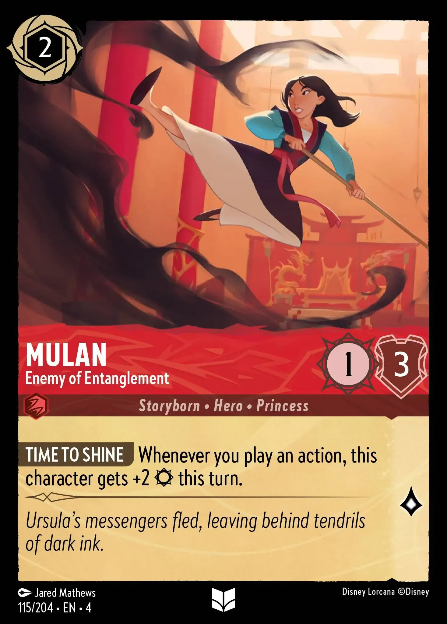Lorcana - Mulan - Enemy of Entanglement - Ursula's Return