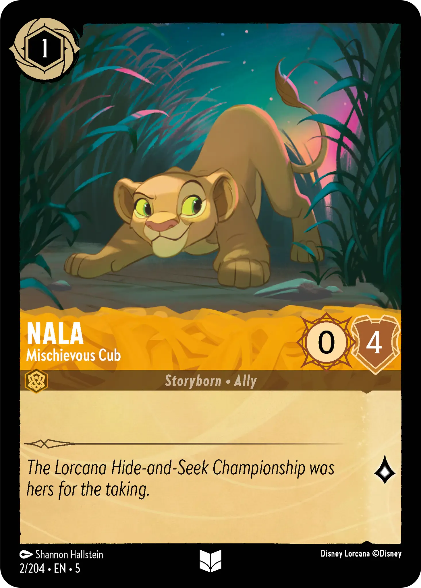 Lorcana - Nala - Mischievous Cub - Shimmering Skies
