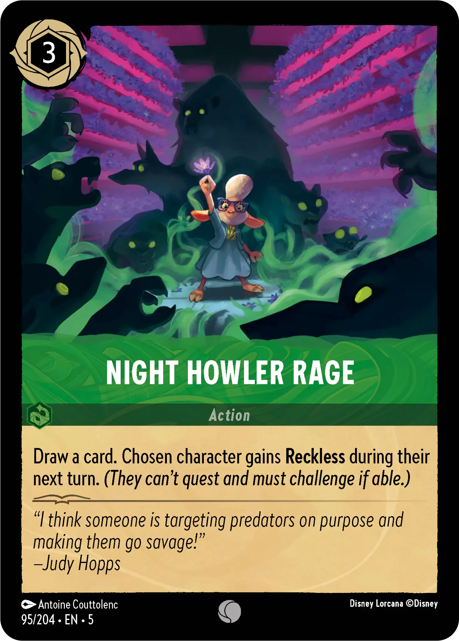 Lorcana - Night Howler Rage - Shimmering Skies