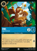 Lorcana - Owl - Logical Lecturer - Rise of the Floodborn