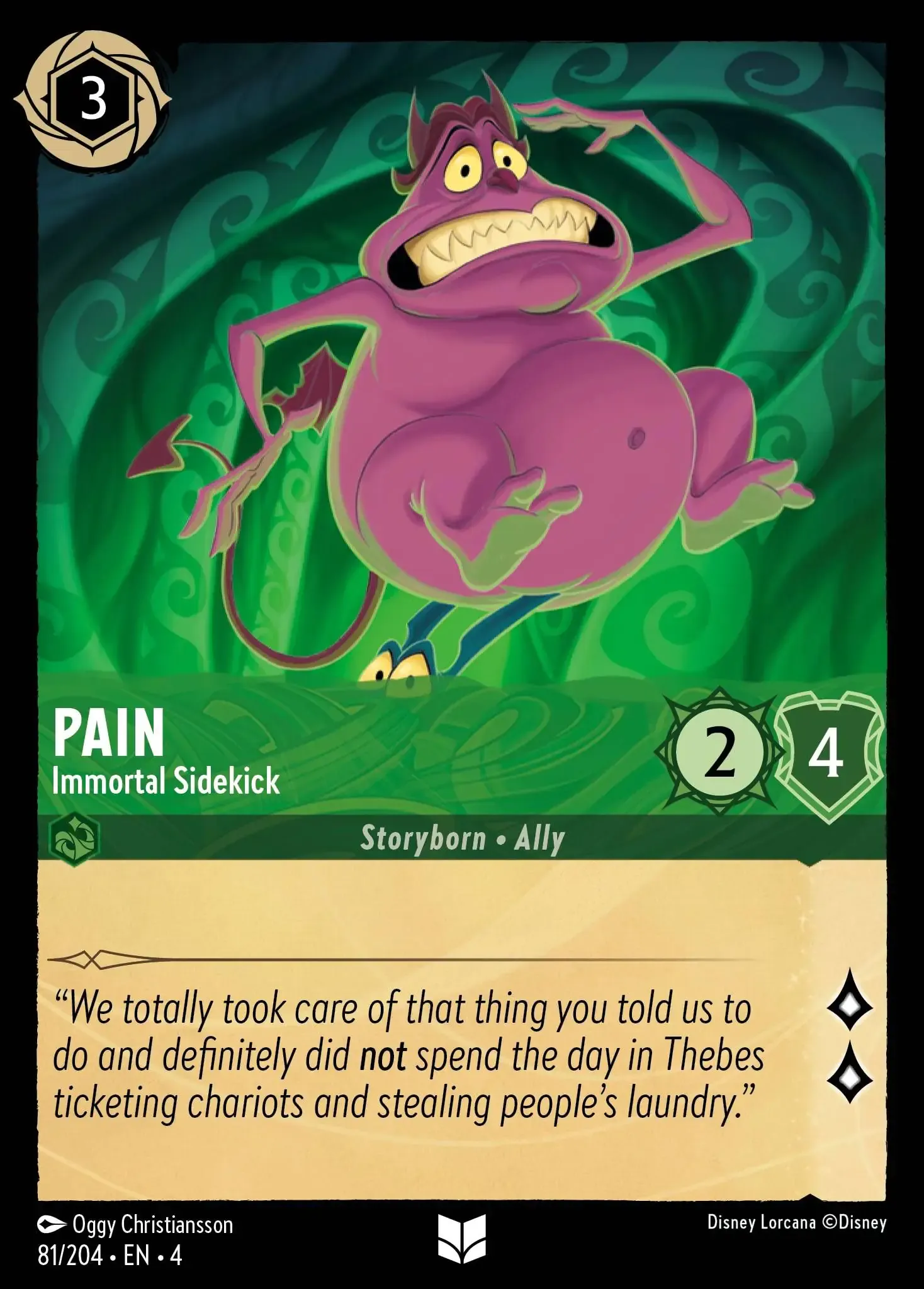 Lorcana - Pain - Immortal Sidekick - Ursula's Return